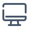 Monitor und Tastatur